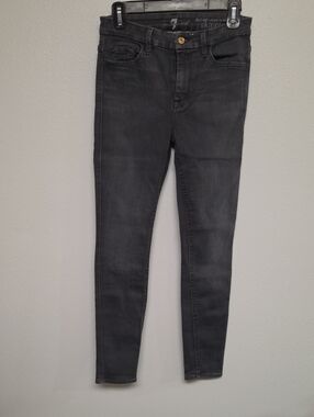 7 For All Mankind Women's Skinny Jeans in Charcoal